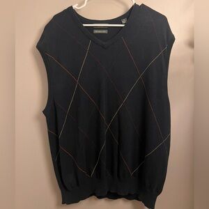 Navy blue vintage sweater vest